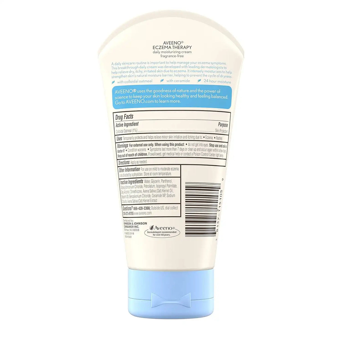 Aveeno Eczema Therapy Daily Moisturizing Cream, 5 Oz (Pack of 12)