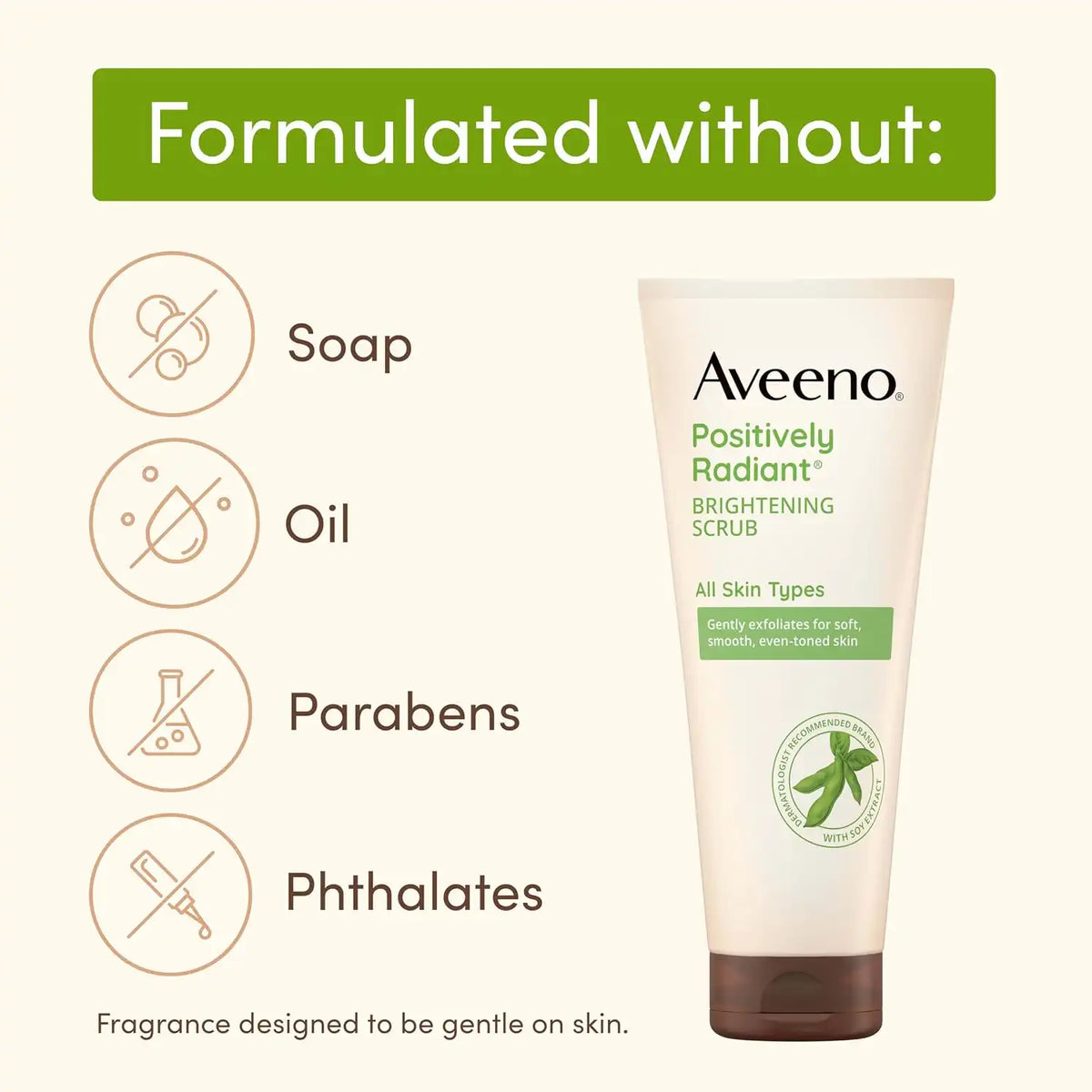 Aveeno Positively Radiant Daily Facial Scrub, 7 oz