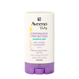 Aveeno Baby Continuous Protection Mineral Sunscreen Stick, SPF 50, 0.47 oz