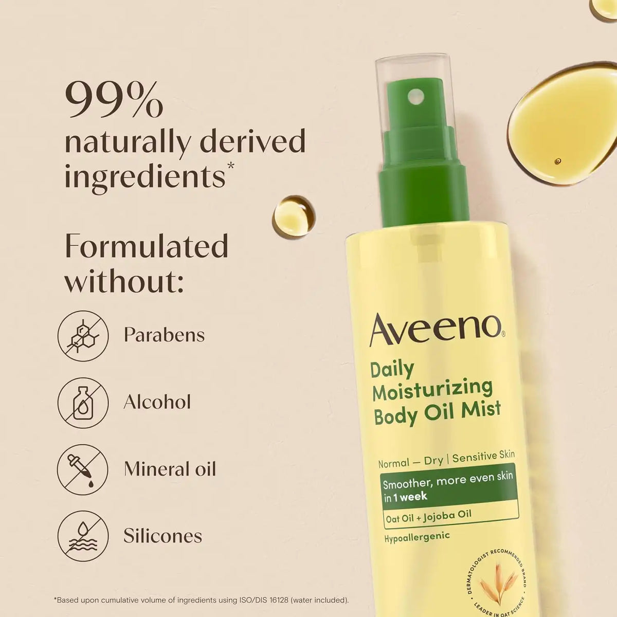Aveeno Daily Moisturizing Body Oil Mist, Oat Oil & Jojoba Oil, 0.8 fl. oz