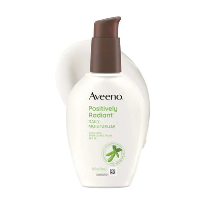 Aveeno Positively Radiant Face Moisturizer, SPF 15, 4 fl. oz