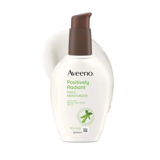 Aveeno Positively Radiant Face Moisturizer, SPF 15, 4 fl. oz