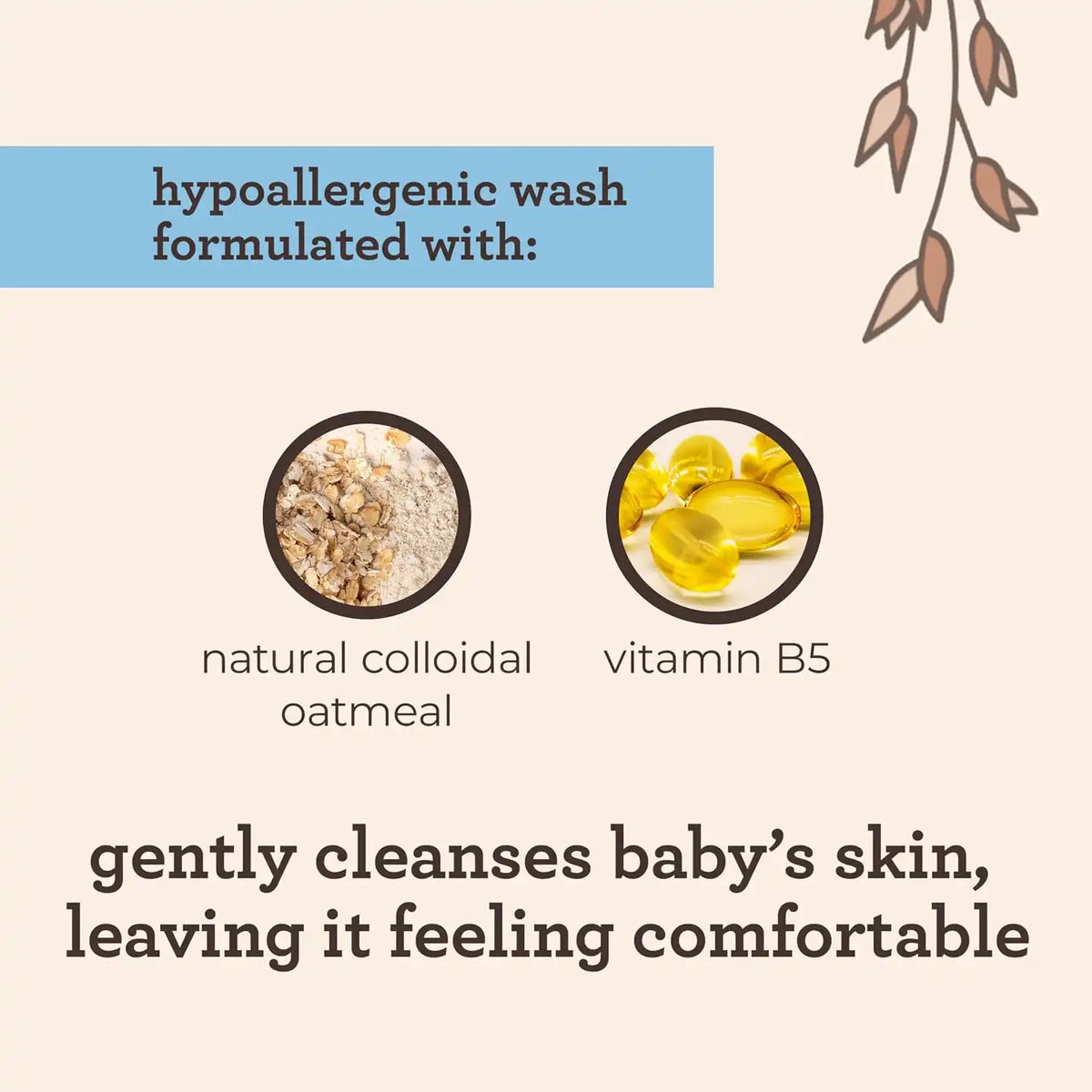 Aveeno Baby Cleansing Therapy Moisturizing Baby Body Wash with Natural Oatmeal & ProVitamin B5, Gentle Tear-Free Baby-Bath Wash for Sensitive & Eczema-Prone Skin, Hypoallergenic, 8 oz (Pack of 2)